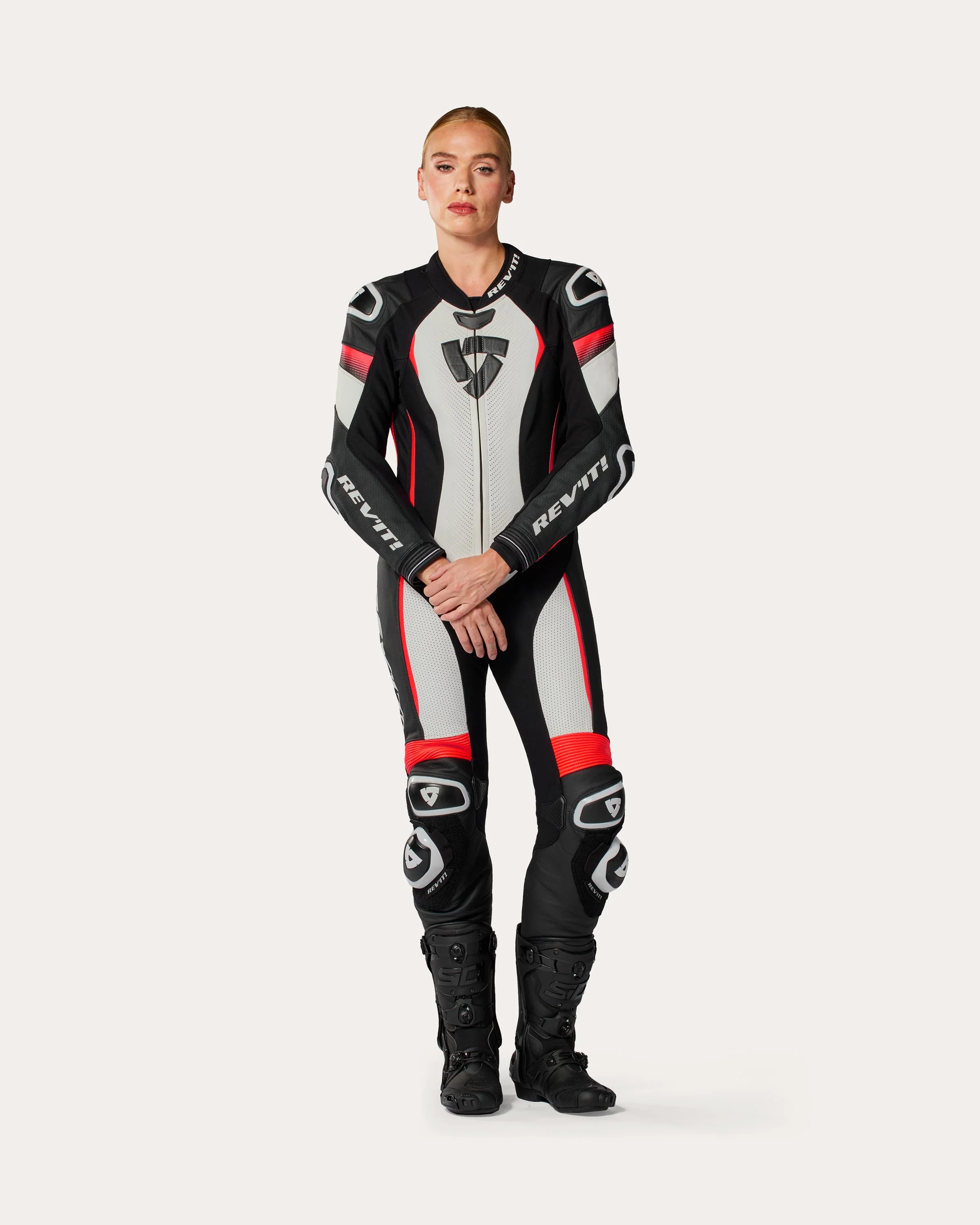 One Piece Xena 4 Ladies | White-Neon Red - Image 3